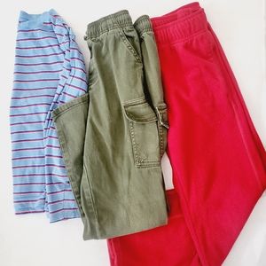 Gymboree bundle size 8 sweatpants, pants and tee